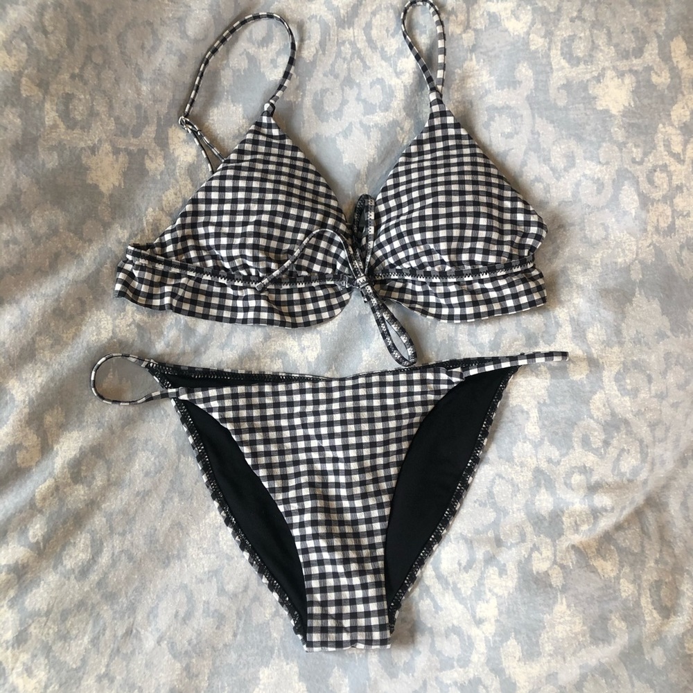 Topshop Gingham Bikini
